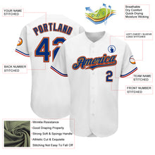 Загрузить изображение в средство просмотра галереи, Custom White Royal Old Gold-Red Authentic Baseball Jersey