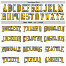 Load image into Gallery viewer, Custom White Gold-Royal Authentic Football Jersey