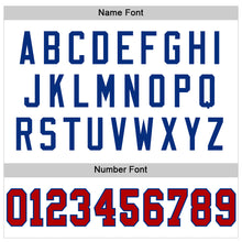 Load image into Gallery viewer, Custom White Red-Royal Mesh Authentic Throwback Football Jersey