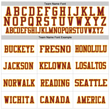 Charger l'image dans la galerie, Custom White Navy Gold-Maroon Mesh Authentic Throwback Football Jersey