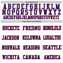 Laden Sie das Bild in den Galerie-Viewer, Custom White Royal-Red Mesh Authentic Throwback Football Jersey