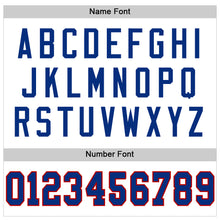 Laden Sie das Bild in den Galerie-Viewer, Custom White Royal-Red Mesh Authentic Throwback Football Jersey