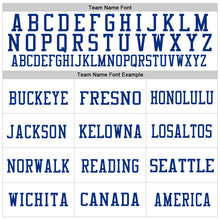 Загрузить изображение в средство просмотра галереи, Custom White Royal Mesh Authentic Throwback Football Jersey