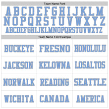 Load image into Gallery viewer, Custom White Light Blue-Gray Mesh Authentic Throwback Football Jersey