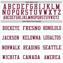 Charger l'image dans la galerie, Custom White Maroon Mesh Authentic Throwback Football Jersey