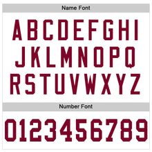 Charger l'image dans la galerie, Custom White Maroon Mesh Authentic Throwback Football Jersey