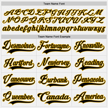 Charger l'image dans la galerie, Custom White Black-Gold Hockey Lace Neck Jersey