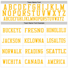 Load image into Gallery viewer, Custom White Gold-Light Blue Mesh Authentic Throwback Football Jersey