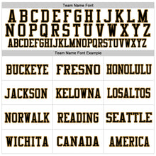 Laden Sie das Bild in den Galerie-Viewer, Custom White Black-Old Gold Mesh Authentic Throwback Football Jersey