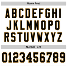 Laden Sie das Bild in den Galerie-Viewer, Custom White Black-Old Gold Mesh Authentic Throwback Football Jersey