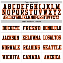 Charger l'image dans la galerie, Custom White Black-Orange Mesh Authentic Throwback Football Jersey