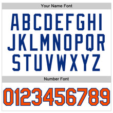 Загрузить изображение в средство просмотра галереи, Custom White Orange-Royal Authentic Throwback Baseball Jersey