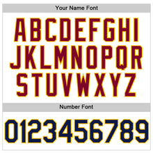 Загрузить изображение в средство просмотра галереи, Custom White Navy-Gold Authentic Throwback Baseball Jersey