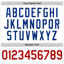 Загрузить изображение в средство просмотра галереи, Custom White Red-Royal Authentic Throwback Baseball Jersey