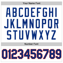 Загрузить изображение в средство просмотра галереи, Custom White Royal-Red Authentic Throwback Baseball Jersey