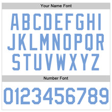 Загрузить изображение в средство просмотра галереи, Custom White Light Blue Authentic Throwback Baseball Jersey