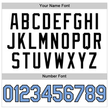 Загрузить изображение в средство просмотра галереи, Custom White Light Blue-Black Authentic Throwback Baseball Jersey