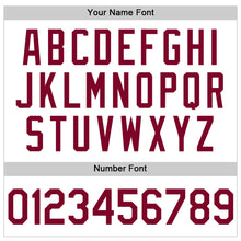 Загрузить изображение в средство просмотра галереи, Custom White Maroon Authentic Throwback Baseball Jersey