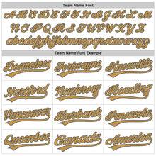 Загрузить изображение в средство просмотра галереи, Custom White Steel Gray Old Gold-Black Authentic Throwback Baseball Jersey