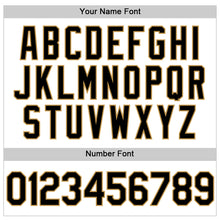 Загрузить изображение в средство просмотра галереи, Custom White Black-Old Gold Authentic Throwback Baseball Jersey