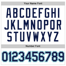 Загрузить изображение в средство просмотра галереи, Custom White Navy-Teal Authentic Throwback Baseball Jersey