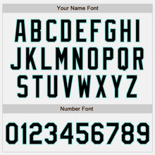 Загрузить изображение в средство просмотра галереи, Custom White Black-Ice Blue Authentic Baseball Jersey