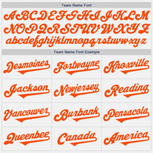 Загрузить изображение в средство просмотра галереи, Custom White Navy Gray-Orange Authentic Baseball Jersey