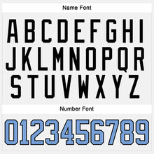 Load image into Gallery viewer, Custom White Light Blue-Black Hockey Jersey