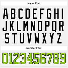 Load image into Gallery viewer, Custom White Neon Green-Black Hockey Jersey