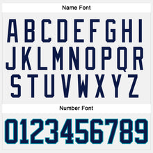 Charger l'image dans la galerie, Custom White Navy-Teal Hockey Jersey