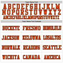 Загрузить изображение в средство просмотра галереи, Custom White Brown-Orange Mesh Authentic Football Jersey