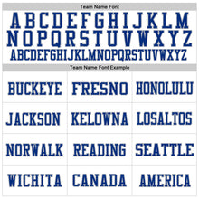 Laden Sie das Bild in den Galerie-Viewer, Custom White Royal-Gray Mesh Authentic Football Jersey