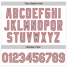 Laden Sie das Bild in den Galerie-Viewer, Custom White Gray-Red Authentic Baseball Jersey