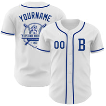 Загрузить изображение в средство просмотра галереи, Custom White Royal Authentic Baseball Jersey