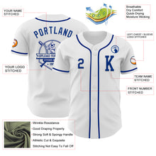 Загрузить изображение в средство просмотра галереи, Custom White Royal Authentic Baseball Jersey