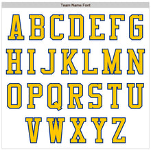 Загрузить изображение в средство просмотра галереи, Custom White Yellow-Royal Authentic Baseball Jersey