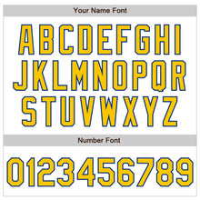 Загрузить изображение в средство просмотра галереи, Custom White Yellow-Royal Authentic Baseball Jersey