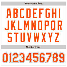 Загрузить изображение в средство просмотра галереи, Custom White Orange-Gray Authentic Baseball Jersey