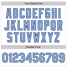 Загрузить изображение в средство просмотра галереи, Custom White Light Blue-Navy Authentic Baseball Jersey