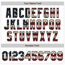 Загрузить изображение в средство просмотра галереи, Custom White Vintage USA Flag-Black Authentic Baseball Jersey