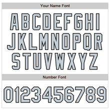 Загрузить изображение в средство просмотра галереи, Custom White Silver-Black Authentic Baseball Jersey