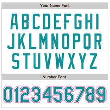 Загрузить изображение в средство просмотра галереи, Custom White Teal-Pink Authentic Baseball Jersey