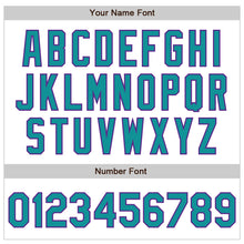 Загрузить изображение в средство просмотра галереи, Custom White Teal-Purple Authentic Baseball Jersey