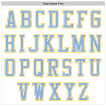 Загрузить изображение в средство просмотра галереи, Custom White Light Blue-Yellow Authentic Baseball Jersey