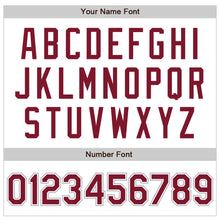 Загрузить изображение в средство просмотра галереи, Custom White Crimson-Gray Authentic Baseball Jersey