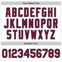 Загрузить изображение в средство просмотра галереи, Custom White Crimson-Navy Authentic Baseball Jersey