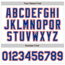 Загрузить изображение в средство просмотра галереи, Custom White Royal-Red Authentic Baseball Jersey