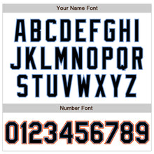 Загрузить изображение в средство просмотра галереи, Custom White Black Powder Blue-Orange Authentic Baseball Jersey