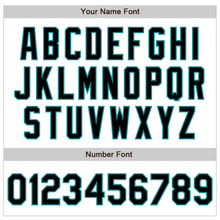 Загрузить изображение в средство просмотра галереи, Custom White Black-Teal Authentic Baseball Jersey