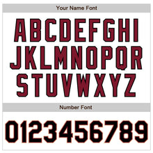 Загрузить изображение в средство просмотра галереи, Custom White Black Crimson-Cream Authentic Baseball Jersey